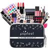FantasyDay Calendario dell'Avvento 2025 Beauty, Kit di Bellezza Cosmetici Kit per Occhi, Viso e Labbra - Set di Trucchi con Correttore, Rossetti, Lucidalabbra, Palette Ombretti, Mascara, Trousse, Fard