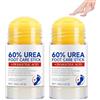 tysumeoy Crema Piedi Urea 60 per Cento, Ammorbidisce Pelle Ruvida Screpolature, 2Pcs | Urea Stick Piedi, Rimuove Calli, Allevia Secchezza e Screpolature, Non Appiccicoso, per Mani e Piedi