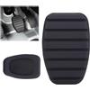 Tissting Copripedale Gomma Pedale Freno Frizione Compatibile Clio Laguna 1998-2008 | Nero Antiscivolo Pedali Auto Gomma Antiscivolo Alta Resistenza Sostituzione Originale Montaggio Semplice Renault