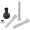 Riloer Supporto a Sfera per Manubrio Moto, Base con Viti M8 per Supporti Telefono | Riloer Base a Sfera per Manubrio Moto, Supporto M8 per Porta Telefono, GPS e Fotocamera, Attacco Regolabile