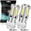 UPXSXT 2Pcs lampadine LED bianche per luci di stop posteriori 3157, 4157 3057 3157A 3457 4057 T25 P27/7W 12V-24V 27SMD super luminose di ricambio
