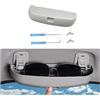 CDEFG Custodia per Occhiali ABS Compatibile con BMW X1 U11 X2 X3 G45 X5 Serie 1 F70 3 G20 5 7 Anteriore Sunglasses Holder Box Auto Interni Accessori (Grigio)