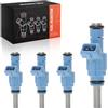 Frankberg 4x Valvola di iniezione Ugello di iniezione Benzina 2-Poli Compatibile con A3 8L1 TT 8N3 TT R.o.a.d.s.t.e.r 8N9 Replace# 06A906031J