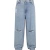 Urban Classics Heavy Ounce Knee Cut Baggy Fit Jeans, Pantaloni Uomo, New Light Blue Washed,