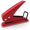 Alevar Perforatore 1 Foro, Formato 2,5x9,5x7 cm, colore ROSSO