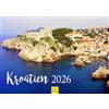 Edition Seidel Calendario Premium Croazia 2026, formato DIN A4, calendario da parete naturale, Europa balcanica, penisola Dubrovnik Split Adriatico, parco nazionale