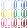 GUTE LINES Graffette in Metallo, Carta Clip Fermagli Metallizzati, Fermacarte Organizzazione del Document, per Fogli, Documenti, per Casa, Ufficio, Scuola (COLORI 100PZ X 50MM)
