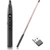 L.StarryIsland Laser Puntatore 2.4 GHz con Puntatore Laser Rosso Forte 3 Livelli, Puntatore Retrattile, Timer Conto Alla Rovescia fino a 199 Min, Compatibile con la Maggior Parte dei Sistemi e Software (nero)