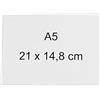 magnétiques.fr Set di 5 buste magnetiche trasparenti A3, A4 o A5 (A5 21 * 14,8cm)