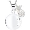 MAMIJUX Chiama Angeli Ciuccio Mamma Idea Regalo Gravidanza Collana Donna Richiamo degli Angeli Catenina Acciaio