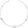 Breil, Collezione Bubble, Collana Donna Rigida in Acciaio Armonico Lucido con Perle di Acqua Dolce, Discreta Apertura, Lunghezza 12 cm, Idea Regalo Donna per Occasioni Speciali