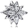 Amuefer Sparkling North Star Charm Compatibili Bracciale Collana, Argento Sterling Ciondolo Compleanno Natale Gioielli Regali per le Donne Moglie Amici