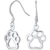 Bling Jewelry Migliore Amico Amante Degli Animali Amante Degli Animali Domestici Migliore Amico A Quattro Zampe Cucciolo Orecchini A Gancio A Forma Di Zampa Con Impronta Sospesa In Argento Sterling .925 Per Donne