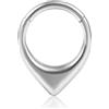DOEARKO Septum Piercing Clicker Naso Anello Acciaio Chirurgico 8mm 16G Septum Nostril Piercing Hoop Lip Conch Daith Tragus Helix Piercing Gioielli (Oro)