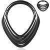 DOEARKO Septum Piercing Clicker Anellino 316L Acciaio Chirurgico Piercing Naso Helix Gioielli Helix Trago Conch Rook Piercing Gioiell (Nero-1)