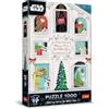 Trefl Premium Plus Quality - Puzzle di Natale Star Wars: Che la Forza del Natale sia con Te - 1000 Pezzi, Eroi Preferiti, per Adulti e Bambini dai 14 anni