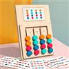 ZMDMAH Puzzle in legno a partire dai 3 anni Montessori Giocattoli Colorati Gioco di mappatura Colori Legno Puzzle scorrevole con 12 Carte Double Face & 24 Motivi Legno Puzzle a partire da 3 anni
