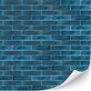 TexturKontor 3 fogli autoadesivi da parete, piastrelle da cucina, piastrelle metropolitane per case delle bambole, scala 1:12 (piastrelle metropolitane strutturate blu)