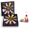 Creano Set Regalo Tisane Biologiche - 9 Bustine di Tè Piramidali in 9 Gusti Diversi (22,5g) - NUOVO 2025* - Pyramidi Natalizie Decorabili Ideali per Albero di Natale, ghirlanda dell'Avvento e Regali