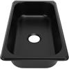 Xiuganpo Lavello per in Acciaio Inossidabile 304, Lavello Cucina Sottopiano Resistente Ai Graffi con Uscita di Scarico 40 Mm, Lavelli Cucina Multiuso a (Nero verniciato a