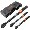 Kerry Chiave dinamometrica da 1/4 e 3/8 e 1/2, set di chiavi dinamometriche da 5 a 25 Nm, 5 - 60 Nm, 20 - 230 Nm, precisione di errore ±3% con testa a cricchetto girevole a 72 denti per bicicletta