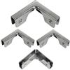 Yizzwtc 4Pcs Morsetti in Acciaio Inox 304 per Vetro, Staffe di Fissaggio ad Angolo Retto a Forma di L per Fissaggio o Acquario Fai Da Te (per Vetro di Spessore 2-5 mm)