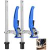 ZUGJOZD 2 morsetti a leva per morsa da banco professionale, testa di serraggio da 20 mm, intervallo di serraggio da 160 mm, compatibile con tavoli di saldatura multifunzionali e macchine utensili CNC.