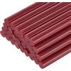 QUARKZMAN 30Pz Stick Colla a Caldo Mini per Pistola 11mm x 100mm Colla a Caldo Bastoncini Ricariche Grandi e Molto Adesivi, Rosso Vino