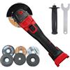 Gotrain Smerigliatrice angolare a batteria compatibile con batteria Milwaukee da 18 V, smerigliatrice angolare da 125 mm, senza spazzole da 12000 giri/min, con dischi da taglio per tagliare, levigare e