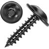 AUPROTEC 100 AUPROTEC Viti Autofilettanti 4.8 x 38 mm TORX a testa mezza tonda flangiata zincata nera DIN 7049-4,8x38mm, 100 pezzi