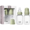 BIBS Biberon in plastica, 150 ml, 2-pack, Tettarella in silicone, Sage