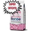 MONGE CANE CROCCHETTA ALL BREEDS PUPPY & JUNIOR MAIALE con RISO e PATATE 12 KG
