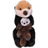 Wild Republic Mom And Baby Lontra, Peluche Animali, Peluche Mamma E Cucciolo, Regalo Per Bambini, Imbottitura Realizzata Partendo Da Bottiglie Riciclate, 38 cm