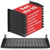 Pyle Mensole per Rack 48,3 cm 1U, Set di 10 Ripiani Metallici Ventilati, Montaggio a Parete o Armadio Rack, per Computer e Reti, per Casa o Ufficio, Capacità fino a 50 kg