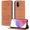 XINYEXIN Custodia per OnePlus Nord CE 5 5G, Cover a Libro in Pelle PU con Blocco RFID, Slot per Carte, Supporto, Protezione Completa Antiurto - Marrone