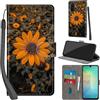 PHINIENLAND Cover per Samsung Galaxy A18/A26/A17 5G custodia portafoglio Crisantemo | 3 scomparti carte, 1 tasca banconote, Chiusura magnetica, Supporto, Pelle PU flip cover per Samsung A26 / A17