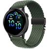 RUIMAYA Cinturini per Smartwatch Compatibili con Garmin Vivoactive 6/5/3/Venu 2 Plus, Cinturino per Orologio in Nylon Intrecciato per Vivomove 3/Sport/Style/Luxe/Trend/HR (Verde Oliva, 20mm)