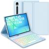 Bettdow Tastiera Custodia per Samsung Galaxy Tab S10 Lite/S10 FE 10.9 2025, Layout Italiano Tastiera Retroilluminata Staccabile e Cover Custodia per Tab S10 Lite/S10 FE/S9 FE 10.9/Tab S9 11, Blu