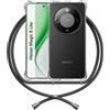 ANFAIRLACE Cover Cordino Compatibile con Honor Magic 8 Lite, Nero