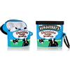 Derhom Airpods 3 Silicone Case Funny Cute Fashion Soft Cartoon Cover Skin Compatible for Apple Airpods 3 with Keychain[Serie di Bevande] (Benjerry)