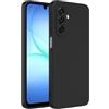 Captor Cover Samsung A17 Custodia Colorata in Silicone Liquido, Antiurto, Flessibile, Bordo Rialzato per Schermo e Fotocamera Con Microfibra Interna per Cover A17 Samsung (Nero)