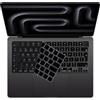 MasiBloom Protezione per tastiera per MacBook Pro 2025 da 14 (M5) Chip A3434 Pellicola protettiva per tastiera (silicone nero inglese)
