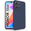 N NEWTOP Cover Compatibile per Honor X6A, Custodia TPU SOFT Gel Silicone Ultra Sottile Flessibile Case Posteriore Protezione Fotocamera Anti Urto Guscio Scocca Colorato Thin (Blu)