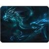 Silent Monsters Tappetino Mouse 36 x 25 cm, Drago, Bordo tagliato al laser, Durevoli, antiscivolo e silenzioso, gioco, ufficio, casa, lavabile, arrotolabile, Tappetini per il Gaming Mousepad