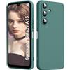 ISOI - Cover per Samsung Galaxy A15 4G / A15 5G, Custodia Morbida in Silicone Liquido, Protezione Completa Antiurto Ultra Sottile per il Corpo - Verde Notte