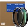 Gobe - Kit filtro UV + filtro polarizzatore circolare (CPL) per obiettivi 77 mm