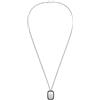 Armani Exchange Collana da uomo in acciaio inossidabile color argento, AXG0169040