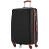 HAUPTSTADTKOFFER - Wannsee - Valigia da viaggio rigida e legera, grande 77 cm, Trolley ABS, TSA, 94 litri, Nero