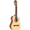 Ortega Guitars Chitarra Concerto Requinto Series - corpo profondo - include Gig Bag - abete rosso / sapele (RQ25)