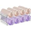 Cozywind Portabottiglie Plastica Impilabile Organizzatore Bottiglie Frigorifero Scaffale Porta Bottiglie Acqua per 8 Bottiglie Portabottiglie Vino per Cucina